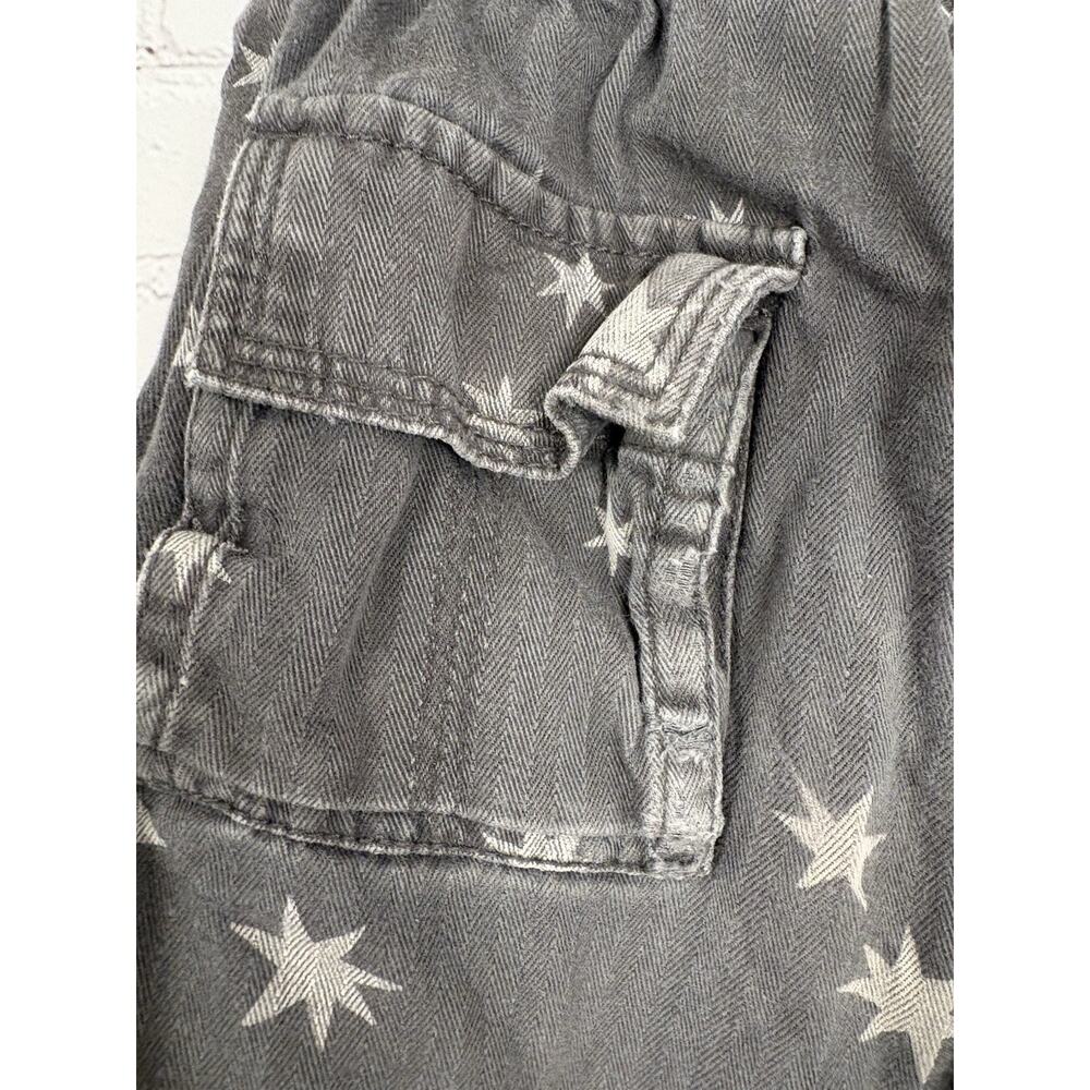 Hanna Andersson Boys Bottoms Set Tan Khaki Cargo Shorts Gray Star Size 90 US 3T - Picture 4 of 9